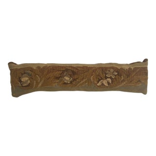Long Narrow Pillow in 19th-Century Floral Tapestry For Sale