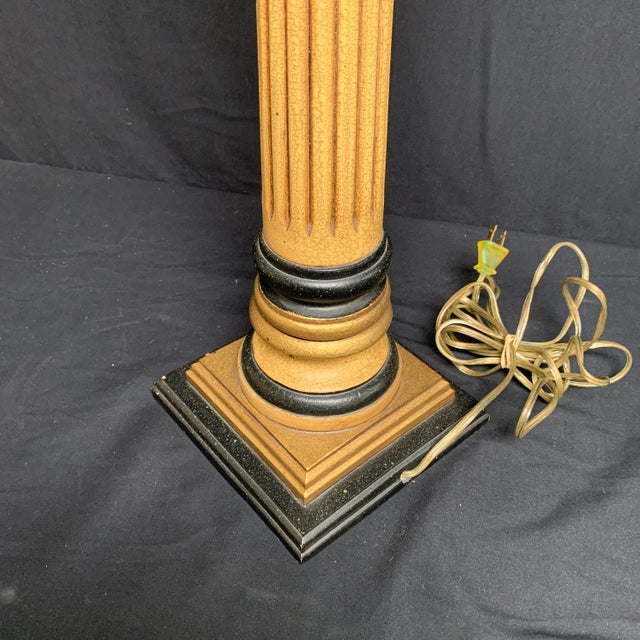 Late 20th Century Late 20th Century Neoclassical Column Lamp For Sale - Image 5 of 9