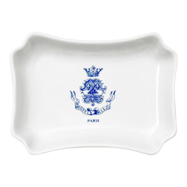 Vintage Ritz Paris Hotel Porcelain Ashtray Catchall Dish For Sale