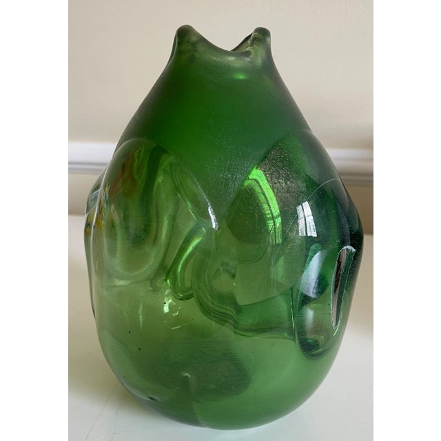 Signed Iridescent Glass Vase by Robert C. Fritz For Sale - Image 11 of 12