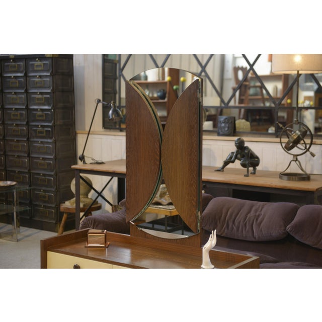 Beige Wenge Wood Dressing Table, 1990s For Sale - Image 8 of 12