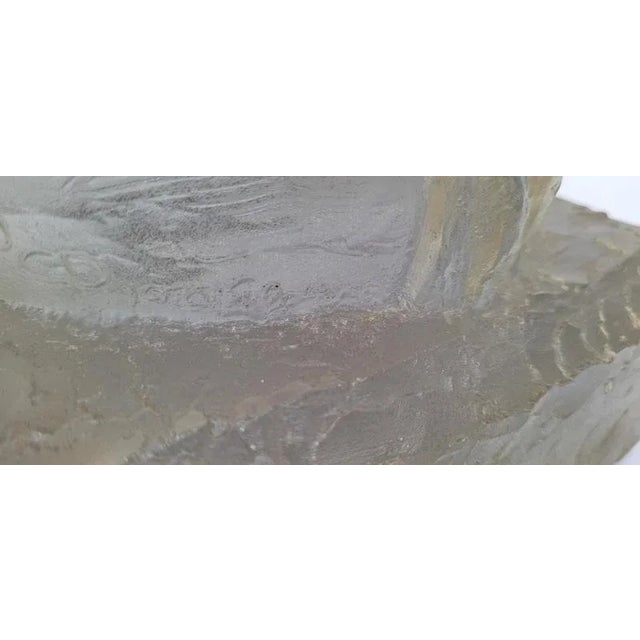 Mid-Century Lucite Female Bust Sculpture • Signed © CD 1978 • Translucent Resin Art Figure For Sale - Image 12 of 14