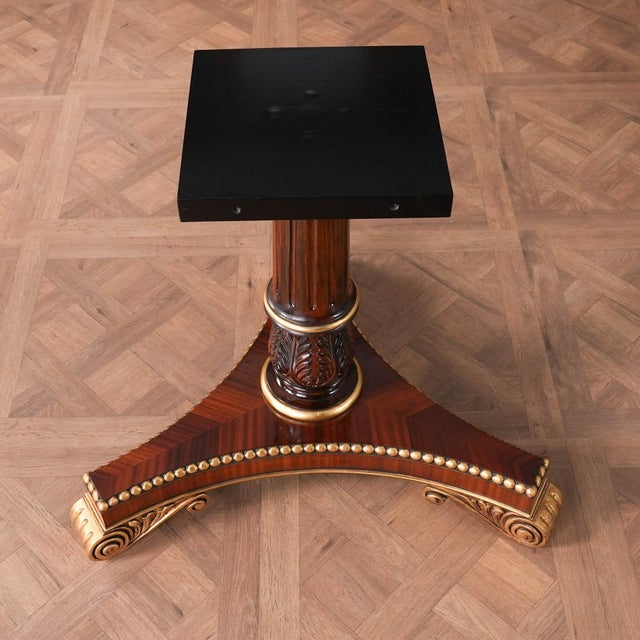 Brown Traditional 48 Inch Round Dining Table For Sale - Image 8 of 12