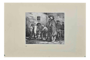 Nicolas Toussaint Charlet, The Keels, Etching, 19th Century