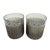 Smokey Transparent Chicken Wire Bubble Glass Pillar Candle Holders / Vases For Sale - Image 4 of 5