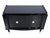 Black Art Deco Sideboard in Black High-Gloss Lacquer with Chrome Sabots and Chrome Fittings, 1940s For Sale - Image 8 of 9