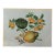 Vintage Needlework Botanical Still Life – Rustic Textile Wall Art With Lotus Pod and Citrus For Sale