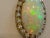 36 Ct Oval Ethiopian Opal & 2.5 Ct Diamond Pendant 14 Karat Yellow Gold Necklace For Sale - Image 16 of 18