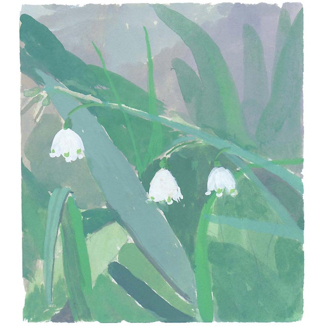 Michelle Farro Snowdrops Painting Botanical Print by Michelle Farro For Sale - Image 4 of 4