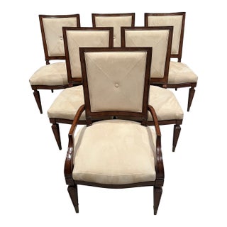 Drexel Heritage Dining Room Upholstered Chairs - Set of 6 For Sale