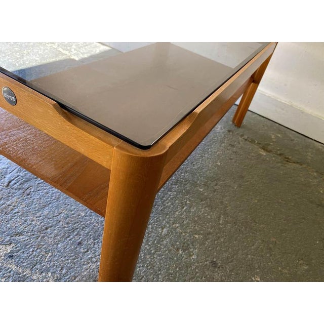 Mid-Century Teak Coffee Table with Smoked Glass Top from Myer For Sale - Image 6 of 8