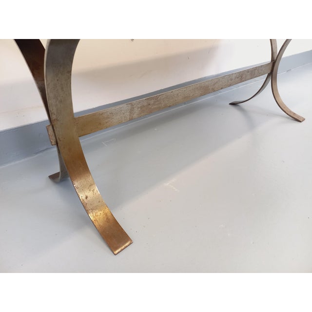 Vintage Rectangular Coffee Table in Steel and Ceramic, 1960s For Sale - Image 6 of 16