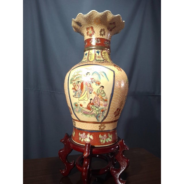 Decorative Polychrome Chinese Vase, 1890s For Sale - Image 5 of 10