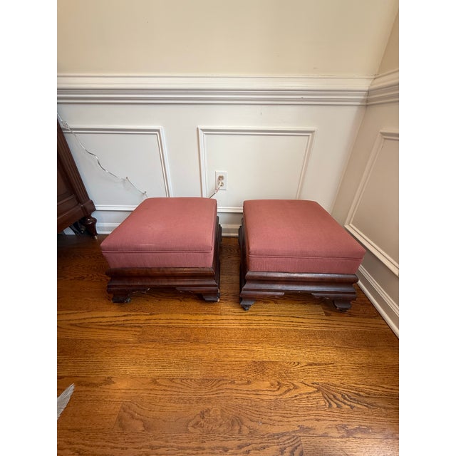 Late 19th Century Empire Period Foot Stools- Set of 2 For Sale - Image 4 of 12