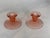 Blush 1930’s Paden City Blush Pink Candle Holders - A Pair For Sale - Image 8 of 12
