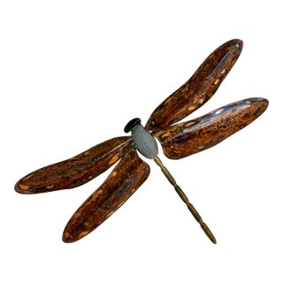 Dragonfly Wall Art Eric Moore 2016, Brass, Copper, Stone For Sale