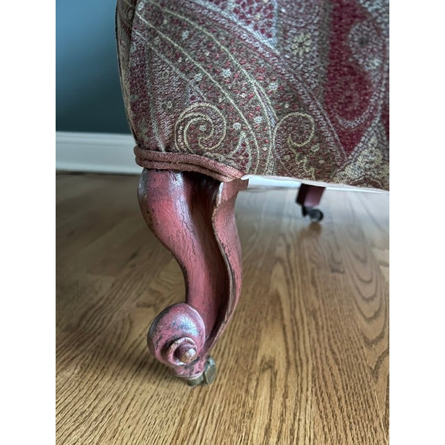 Antique Late 19th Century English Slipper Chair For Sale - Image 10 of 13