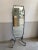 Mid-Century Modern Italian Mirror with Metal Frame and Legs on Wheels, 1970s For Sale - Image 12 of 12