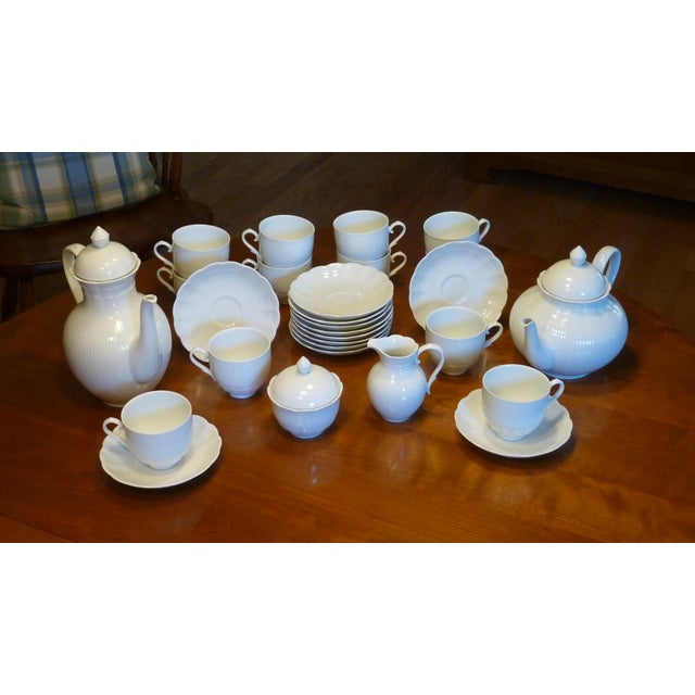 1980's Kaiser Romantica White Porcelain China Dinnerware 125 Piece Set Chairish