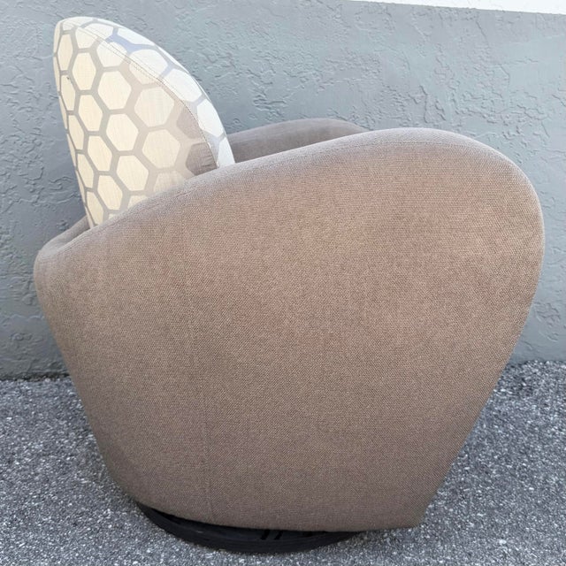 Weiman Postmodern Michael Wolk for Weiman Swivel “Miami Chair” For Sale - Image 4 of 9