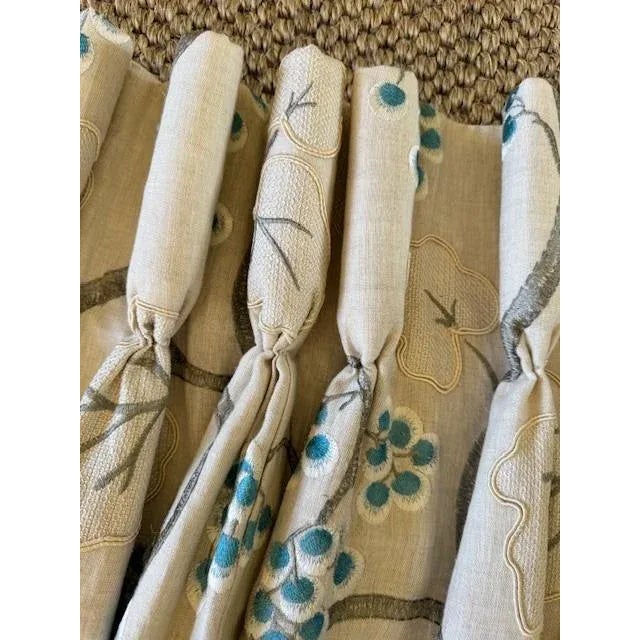 2010s Osborne & Little "Shiraz" Stationary Curtain Panels - 2 Panels For Sale - Image 5 of 11