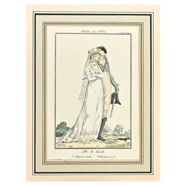 Philibert-Louis Debucourt, Elle Le Boude, Original Etching, 1797 For Sale
