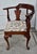 Wood Statesville Co Mahogany Corner Chair Vintage Queen Anne Style Accent Slip Seat For Sale - Image 7 of 16