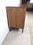 Mid Century Modern Three Drawer Chest With Curved Drawer Fronts and Brass Hardware For Sale - Image 14 of 17