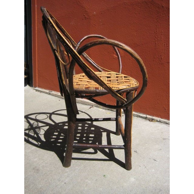 Boho Chic 1940s English Bent Twig Chair For Sale - Image 3 of 5
