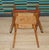 Wood Armchair Desk Chair in Red Decorative Rivets Spindle, 1950s For Sale - Image 7 of 9