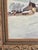 Vintage Original Oil Painting on Board – Snowy Farm and Barn Winter Landscape – Ornate Frame For Sale - Image 15 of 17