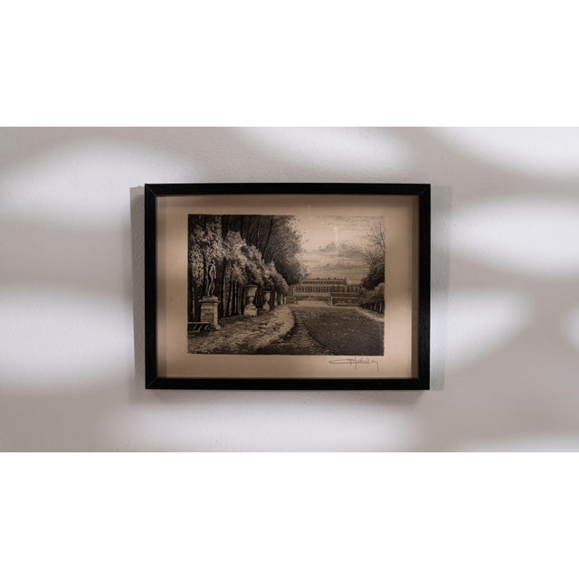 Mid 20th Century France Charcoal Paper Drawing For Sale - Image 12 of 15