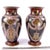 Enamelled Black Basalt Baluster Vases in the style of Christopher Dresser, Set of 2 For Sale - Image 16 of 17