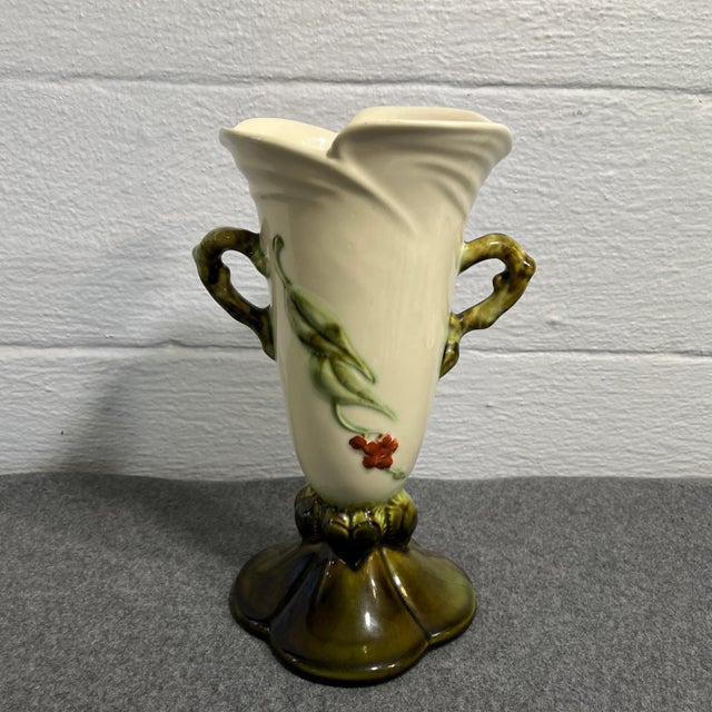 American Vintage Hull Pottery Woodland Vase (Usa) For Sale - Image 3 of 9