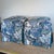 Textile Schumacher Chiang Mai Dragon Skirted Ottomans in China Blue - Pair For Sale - Image 7 of 13