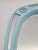 Glass Vintage European Wall Mirror in Blue Plastic Frame, 1980s For Sale - Image 7 of 12