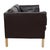 Børge Mogensen 2. seater sofa model 2442, upholstered in dark brown leather. The sofa is from the 70's and appears with a...