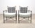 Mario Papperzini Pair of Mario Papperzini Amalfi Iron Lounge Chairs and Ottomans For Sale - Image 4 of 18