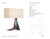 Anne-Marie Barton by Visual Comfort Signature Terra-Forma 23" Right Table Lamp in Museum Pewter with Bouclé Shade...