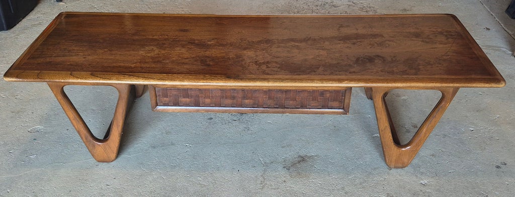 Lane Perception Mid Century Modern Walnut Coffee Table C. 1960