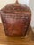 Tooled Leather Ottoman Plain With Nailheads Antique Brown For Sale - Image 11 of 12