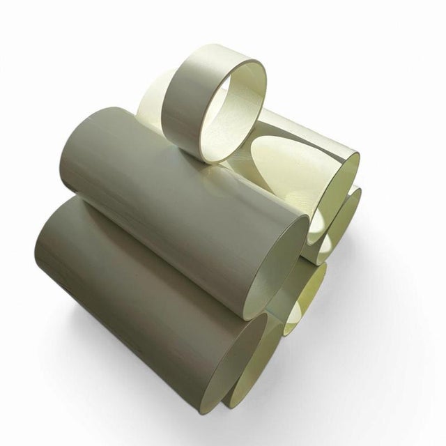 Mid-Century Space Age White Model 6635 Newspaper Stand from Opal, Germany, 1970s For Sale - Image 7 of 14