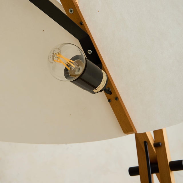 Tan Danish Scandinavian Modern Floor Lamp Attributed to Domus, 1970s For Sale - Image 8 of 11