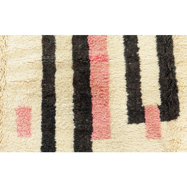 Modern Moroccan Abstract Hand-Knotted Wool Rug by Doris Leslie Blau Size: 10'0" × 13'5" (304 × 408 cm) Hand-knotted in...