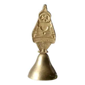 Vintage Brass Santa Bell