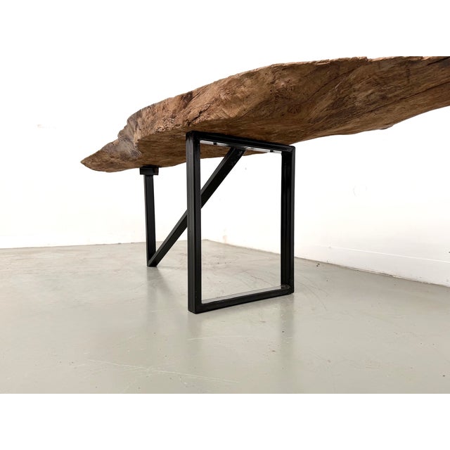 Wood Organic Coffee Table in Poplar, 1990s For Sale - Image 7 of 18