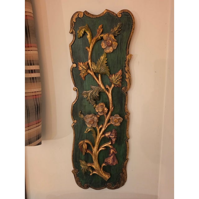 Pair of Carved Louis XV Floral Wood Art Plaques For Sale - Image 11 of 12