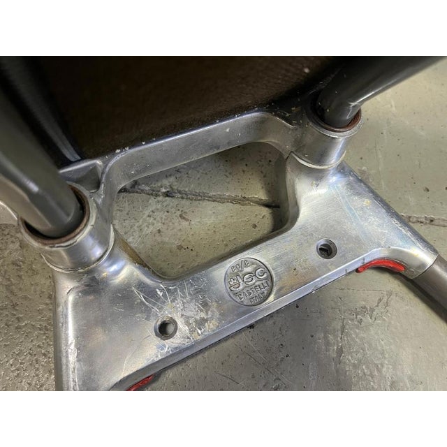 Brown Vintage DSC 106 Side Chairs by Giancarlo Piretti for Castelli, 1970, Set of 6 For Sale - Image 8 of 11