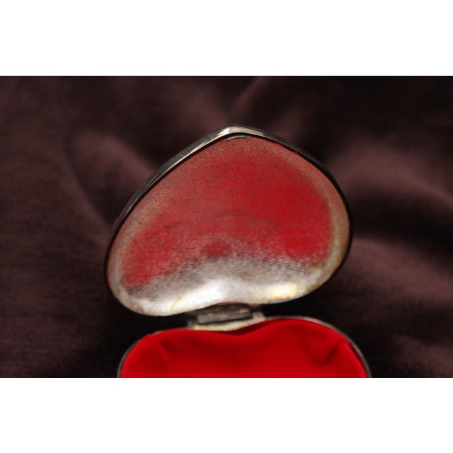 Heart-Shaped Silver Jewelry Box, 1970s For Sale - Image 13 of 18