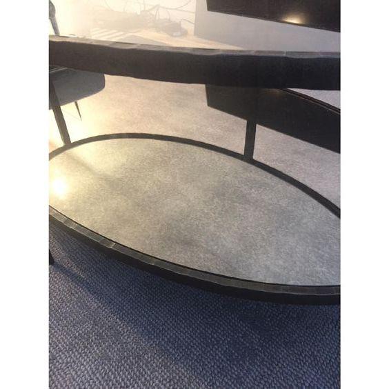 Crate Barrel Clairemont Oval Coffee Table Chairish